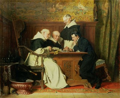 The Chess Players by Ture Nikolaus Cederstrom
