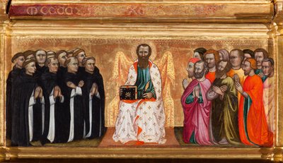 Predella with life of St. Bartholomew, from Virgin and Child surrounded by angels and saints by Turino Vanni