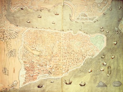 View of Istanbul and the Bosphorus Straits, from the 