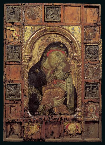 Icon of the Virgin of Tenderness by Turkish School