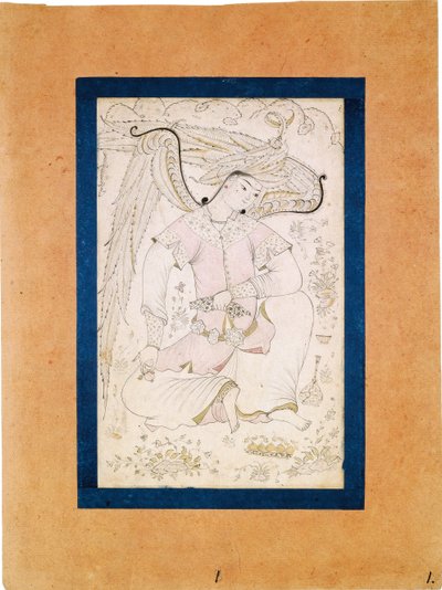Peri with a Pomegranate by Turkish master