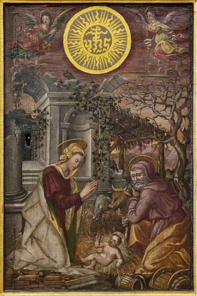 Nativity of Jesus, door of a ciborium, first half XVI century by Tuscan School
