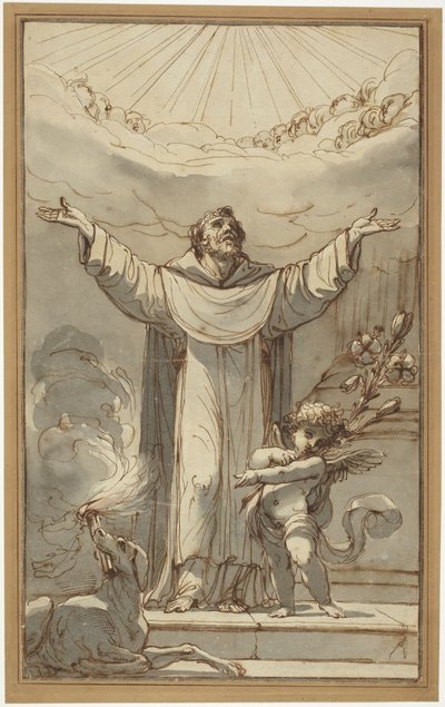 St. Dominic in Prayer by Ubaldo Gandolfi