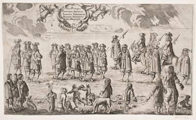 Procession for the Inauguration of Kiel University. Plate 11 by Ubekendt