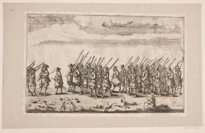 Procession on the Occasion of the Inauguration of Kiel University. Plate 21 by Ubekendt