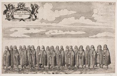 Procession for the Inauguration of Kiel University. Plate 5 by Ubekendt