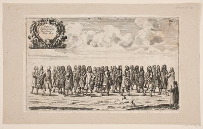 Procession for the Inauguration of Kiel University. Plate 5 by Ubekendt
