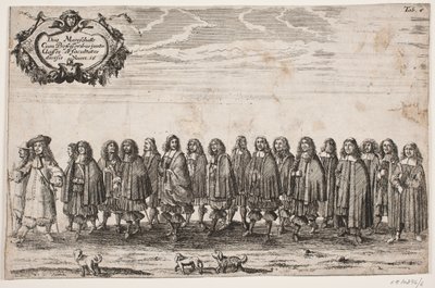 Procession on the Occasion of the Inauguration of Kiel University, Plate 6 by Ubekendt