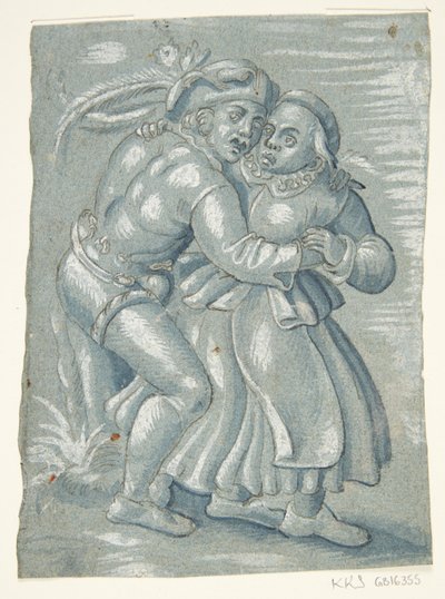 A Terrified Couple by Ubekendt Ubekendt