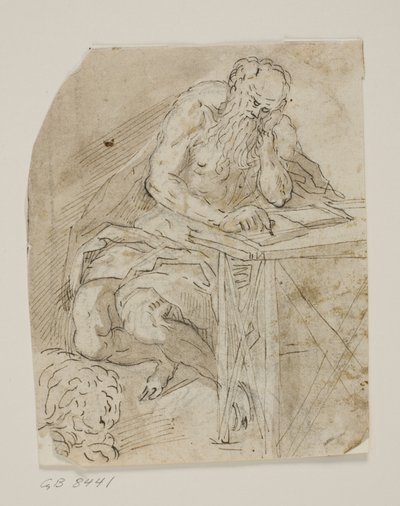 St Jerome in His Study by Ubekendt Ubekendt