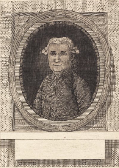 Unfinished Portrait of Ove Høegh-Guldberg by Ubekendt dansk sidste halvdel af 1700 tallet
