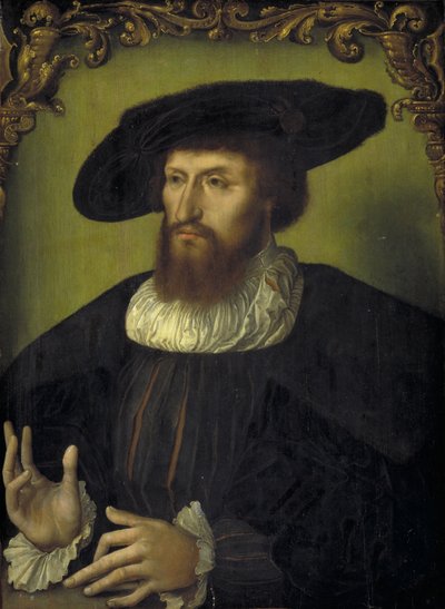 Portrait of the Danish King Christian II by Ubekendt nederlandsk første fjerdedel af 1500 tallet