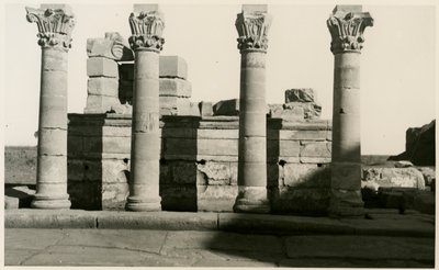 Colonnade of Roman nymphaeum, Dendera, Egypt by Ugo Monneret de Villard