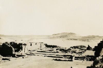 Commercial area in Monastery of St Simeon, Aswan, Egypt by Ugo Monneret de Villard