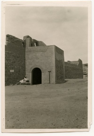 Eastern Gate and Tower of Monastery of St Simeon, Aswan, Egypt by Ugo Monneret de Villard