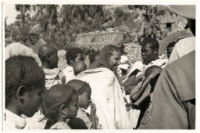 Men, Women and Children in Axum, Ethiopia by Ugo Monneret de Villard