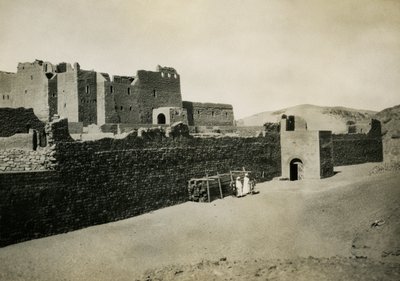 Monastery of St Simeon, Seen from Outside with Eastern Wall, Aswan, Egypt by Ugo Monneret de Villard