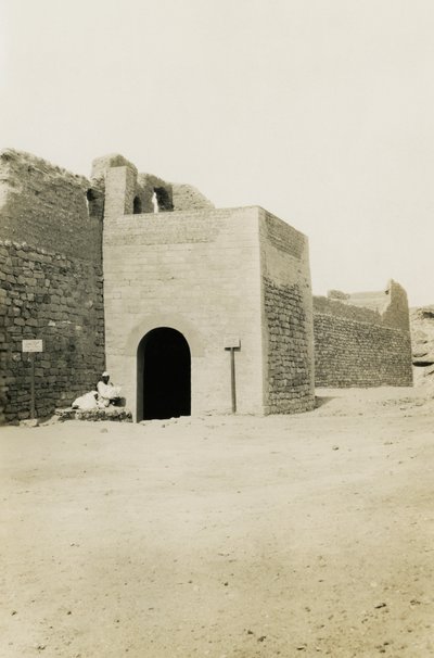 Monastery of St Simeon, View of Gate and Oriental Tower, Aswan, Egypt by Ugo Monneret de Villard