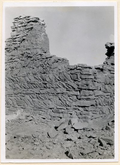 Ruins of southern church, detail of brickwork, Sabagura, Egypt by Ugo Monneret de Villard