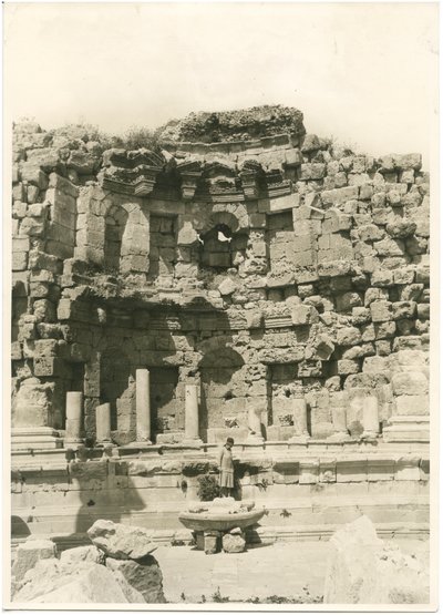 The Nymphaeum, Greek-Roman City of Gerasa (Today Jerash) by Ugo Monneret de Villard