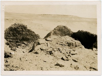 Tombs in necropolis, Monastery of St Simeon, Aswan, Egypt by Ugo Monneret de Villard