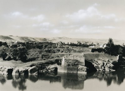 View of Elephantine Island with the Nile, Egypt by Ugo Monneret de Villard