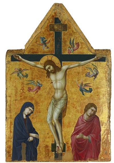The Crucifixion with the Virgin, St John and Angels by Ugolino di Nerio