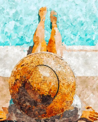 Poolside Summer Bliss by Uma Gokhale