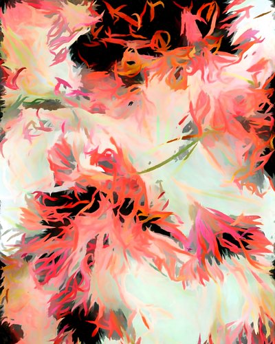 Vibrant Floral Abstract by Uma Gokhale
