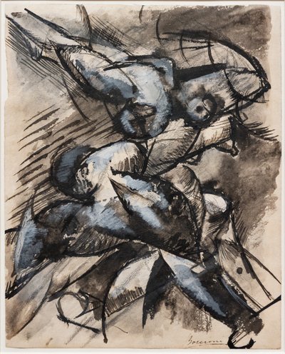 I want to see human forms in movement (Dynamic Decomposition) by Umberto Boccioni