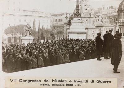 VIII Congress of Maimed and Invalids of War - Rome, January 1933 - 11 by Umberto Palleschi