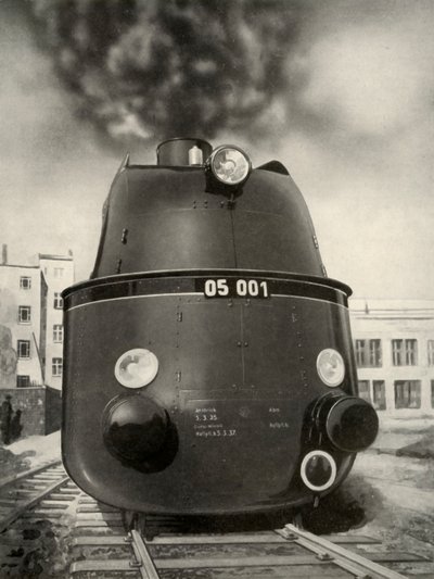 119 Miles an Hour was Attained on a Trial Run by this New German Streamlined Locomotive by Unbekannt