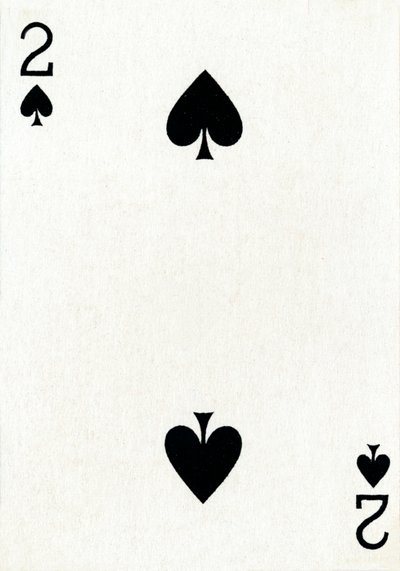2 of Spades from a Deck of Goodall & Son Ltd. Playing Cards by Unbekannt