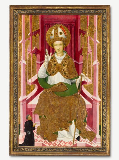 A Bishop Saint with a Donor Saint Louis of Toulouse, Early 1400s by Unbekannt