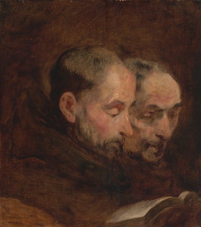 A Copy after a Painting Traditionally Attributed to Van Dyck of Two Monks Reading by Unbekannt