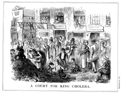 A Court for King Cholera, 1852 by Unbekannt