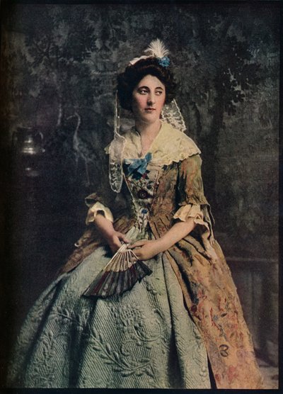 A Dress of the early 18th century, with a fine example of quilted petticoat by Unbekannt