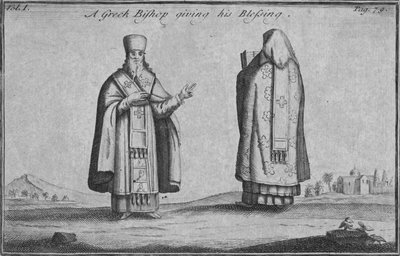 A Greek Bishop giving his Blessing by Unbekannt
