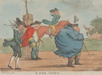 A Hail Storm, 1800-1820 by Unbekannt