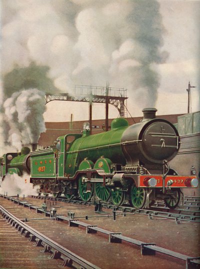 A Heavy Express Train Leaving Kings Cross, L.N.E.B. by Unbekannt