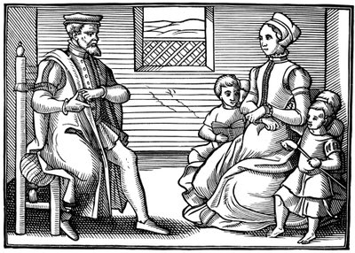 A Puritan Family by Unbekannt