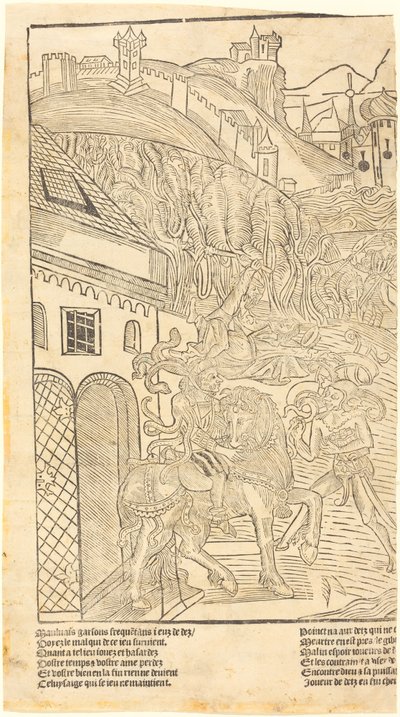 A Warning Against Playing Dice, c. 1500 by Unbekannt