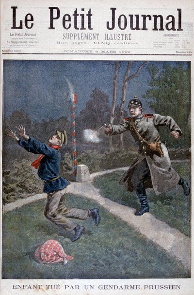 A Boy Shot by a Prussian Gendarme Escaping from a Correctional Facility by Unbekannt