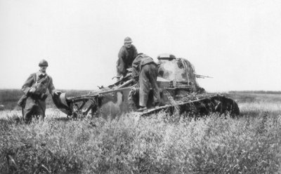 A Broken Down French Light Tank, Villers-Cotterets, Aisne, France, 1918 by Unbekannt