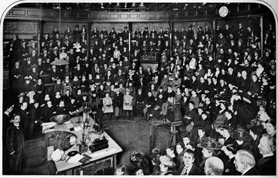 A Lecture at the Royal Institution, London, c. 1903 by Unbekannt