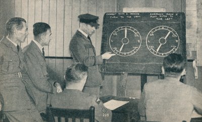 A lecture on instrument flying at the Central Flying School at Upavon, Wiltshire, c1936-c1937 by Unbekannt