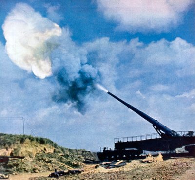 A Second After the Command to Fire, French Channel Coast, World War II by Unbekannt