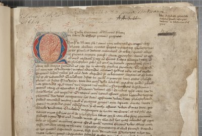 Transcript of the Philosophical Works of Marcus Tullius Cicero, c.1480 by Unbekannt