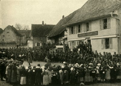 A Village in Alsace Occupied by French Troops, First World War, c1915 by Unbekannt