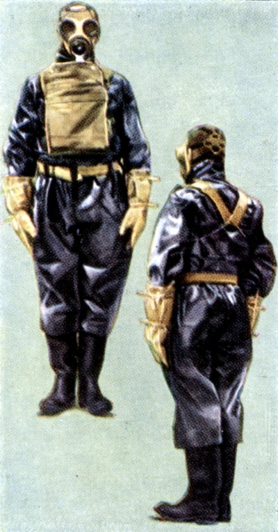 Air Raid Precautions, cigarette card, British by Unbekannt